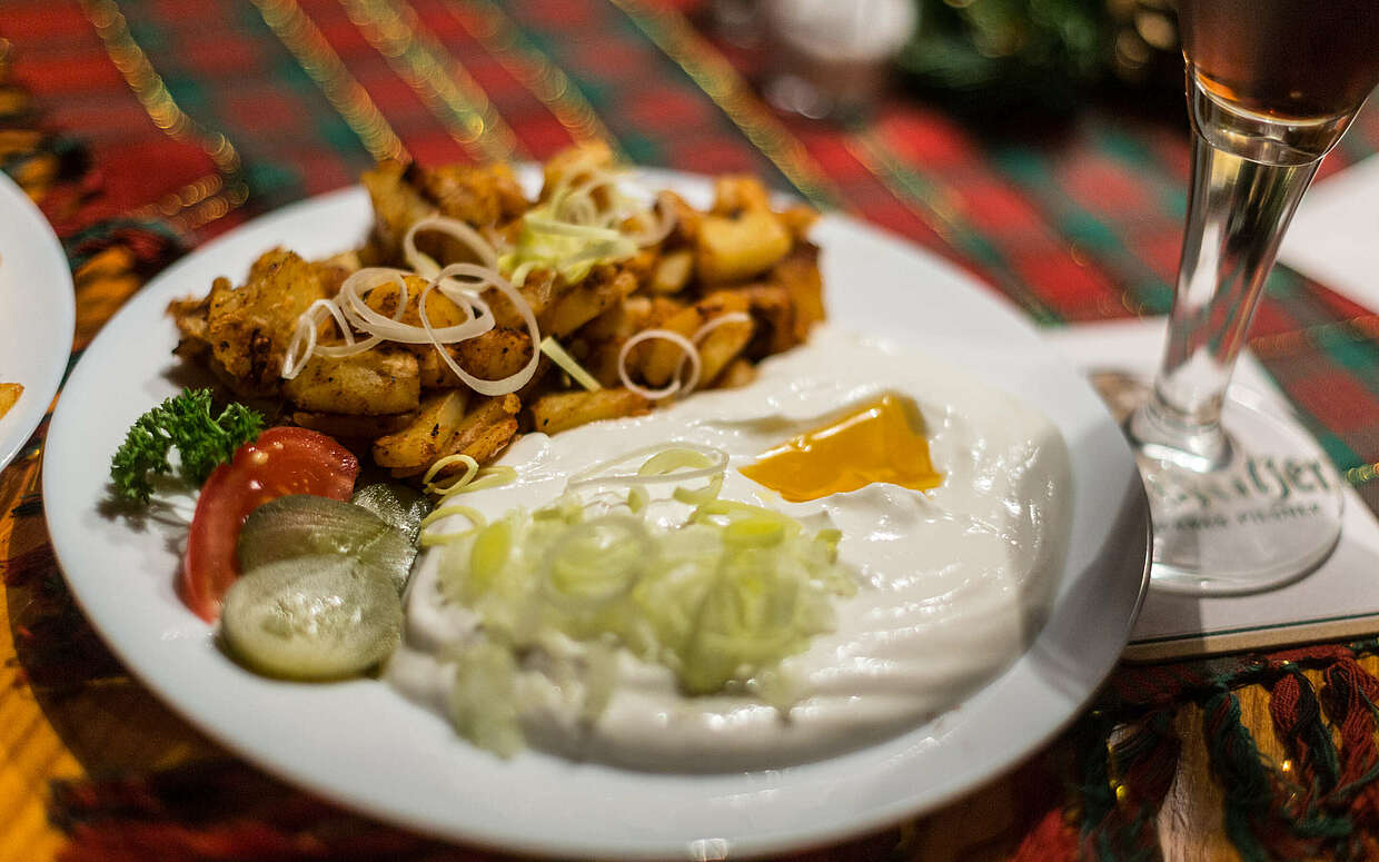 Kartoffel mit Leinöl und Quark