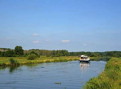 Hausboot auf dem Finowkanal