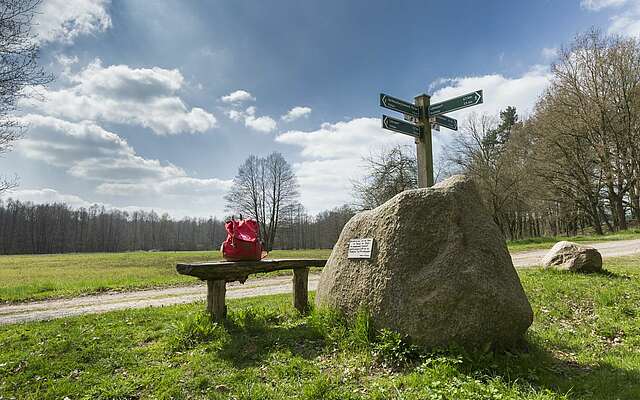 Wegweiser auf Rundweg 41