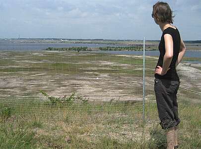 Tagebausee im Lausitzer Seenland