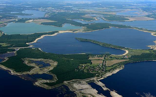 Lausitzer Seenland aus der Luft