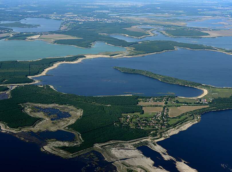 Lausitzer Seenland aus der Luft