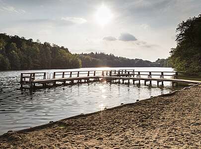 Am Strand des Obersees