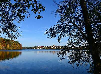 Blick auf den Straussee vor Strausberg