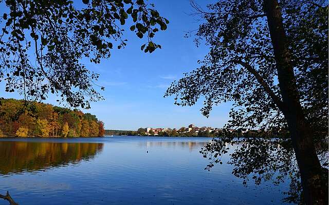 Blick auf den Straussee vor Strausberg
