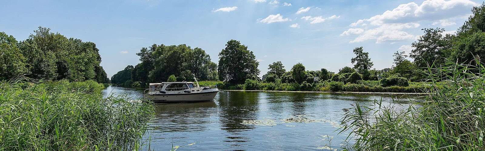 Boot auf dem Finowkanal in Liebenwalde