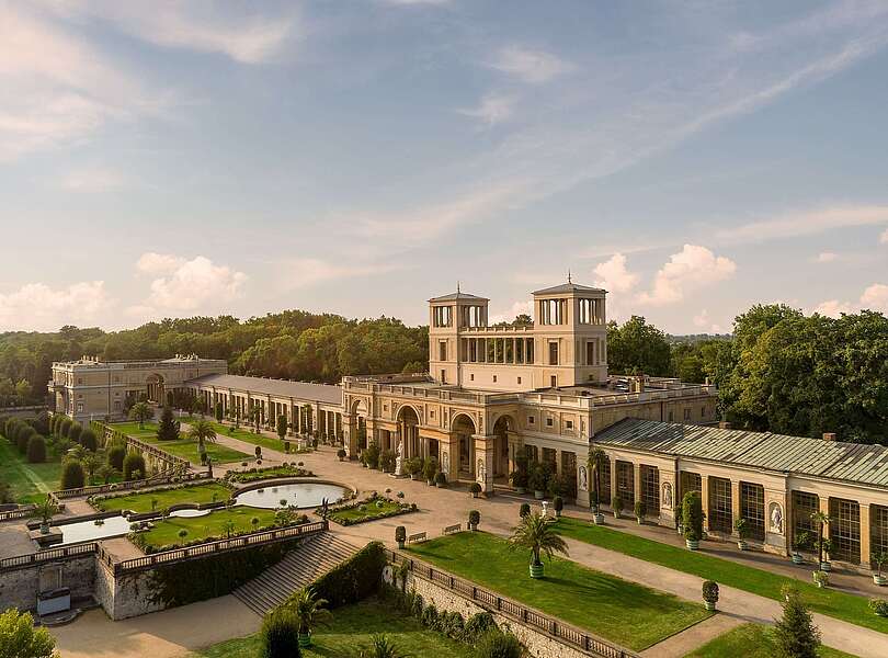Das Orangerieschloss im Park Sanssouci