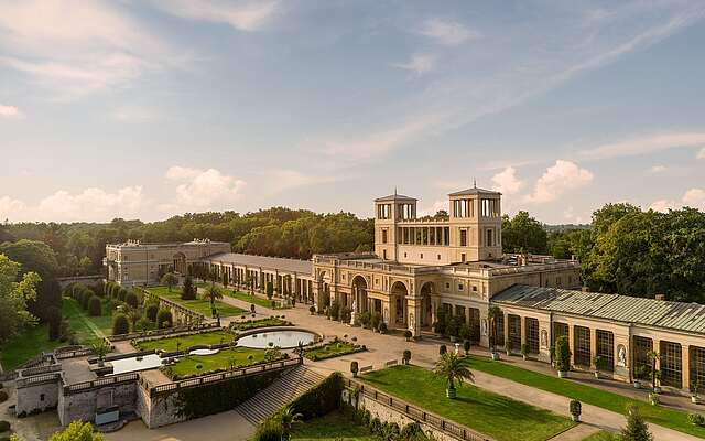 Das Orangerieschloss im Park Sanssouci