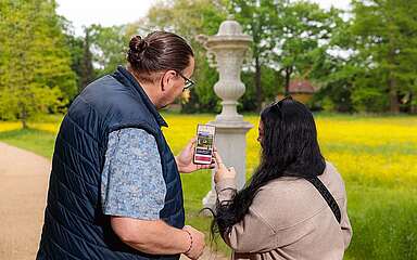 Generation im Park von Sanssouci