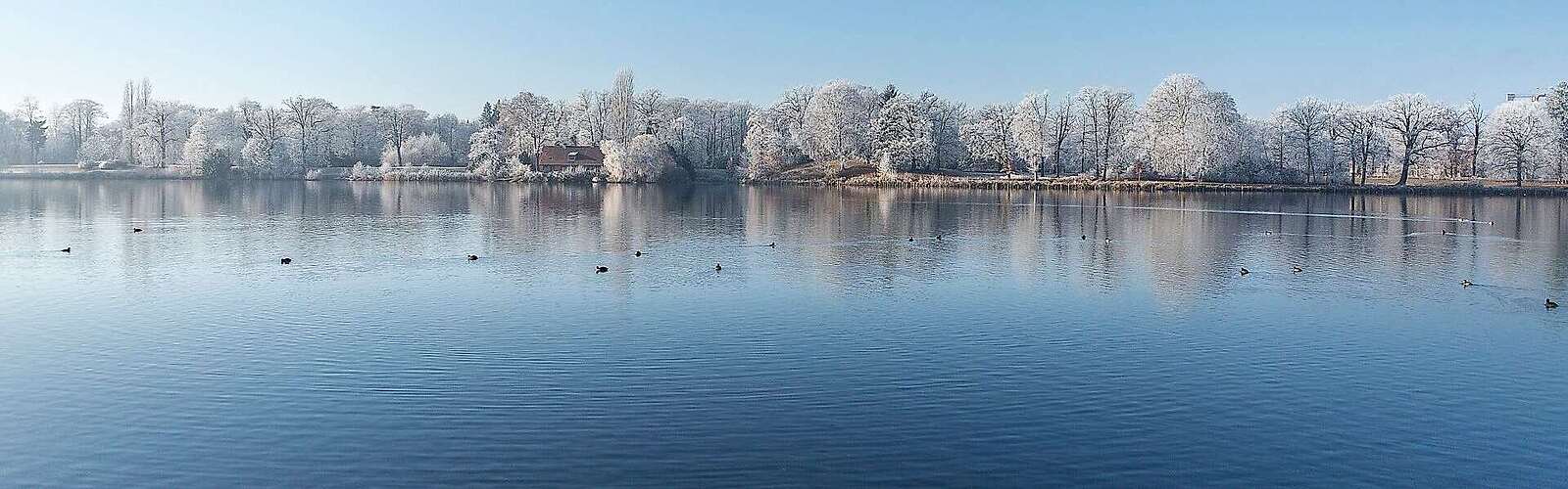 Heiliger See in Potsdam im Winter