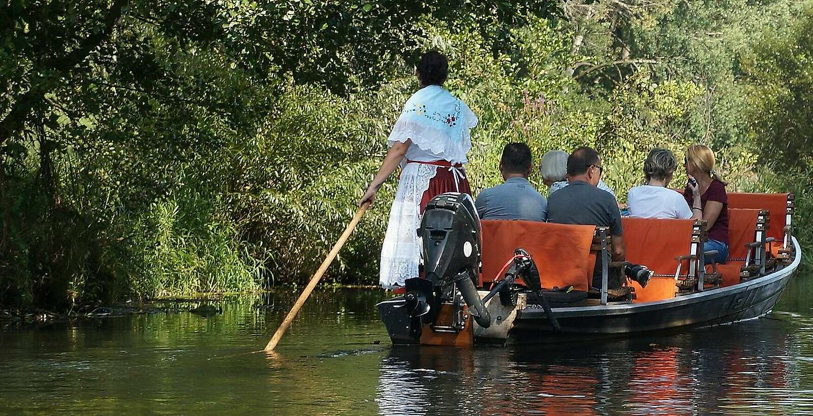Kahnfahrt im Spreewald Schlepzig Hauptspree,
            
        
                Picture: TMB Tourismus-Marketing Brandenburg GmbH/Jan Hoffmann