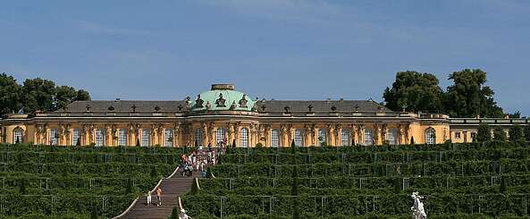 Schloss Sanssouci mit Weinbergterrassen