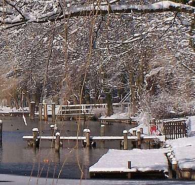 Blick zur Schleuse Neue Mühle